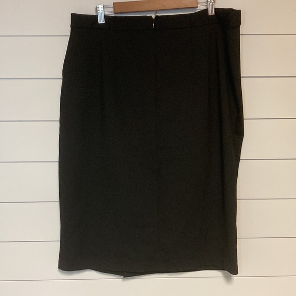 Jason Wu x Eloquii Faux Wrap Ruffle Black Skirt - Picture 4 of 9